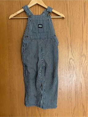 KEY Apparel Striped Bib Overalls